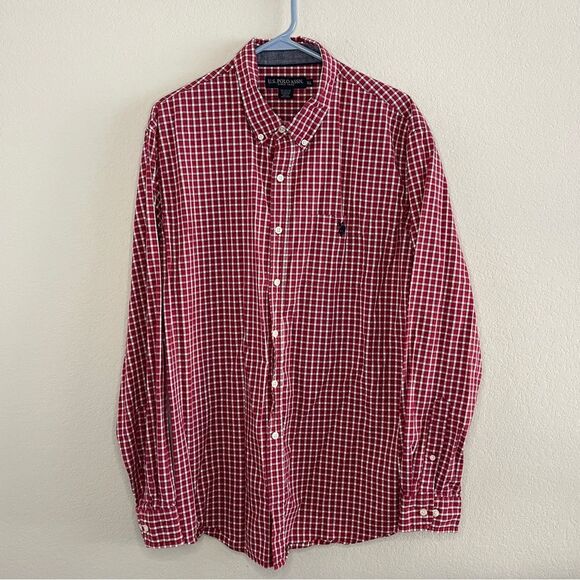 U.S. Polo Assn. Other - U.S. Polo Assn. Long Sleeve Plaid Button-Down Shirt XL 100% Cotton EUC